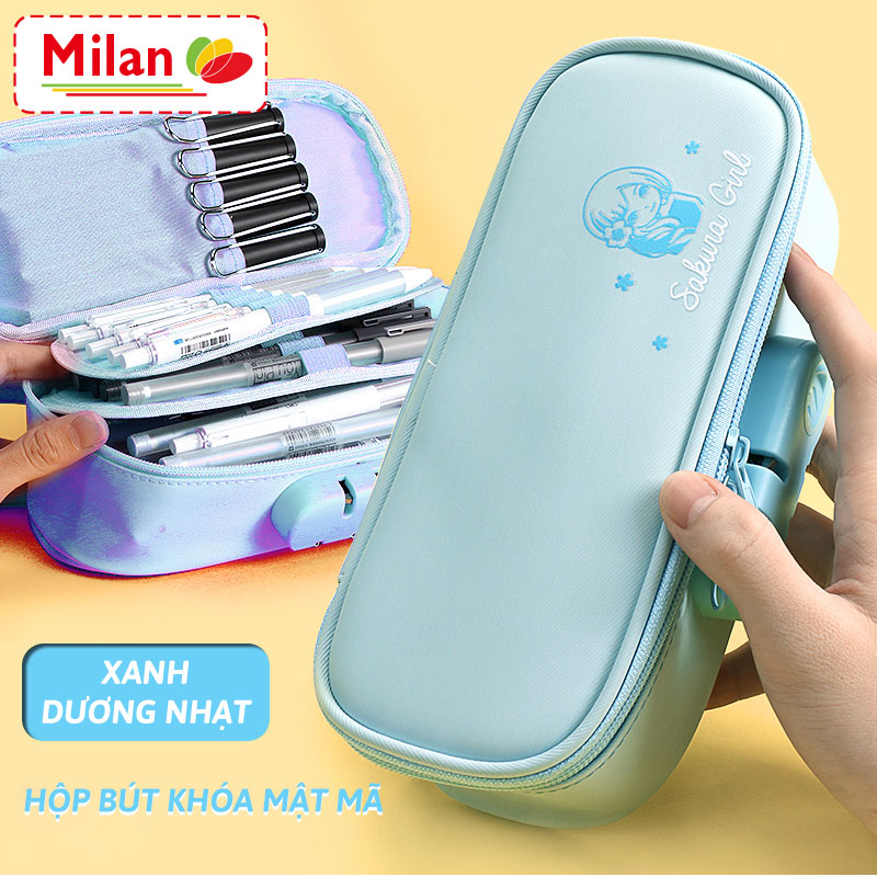 Hộp bút có mật khẩu dành cho học sinh , hộp đựng bút bằng vải đơn giản và sáng tạo, không thấm nước và bền