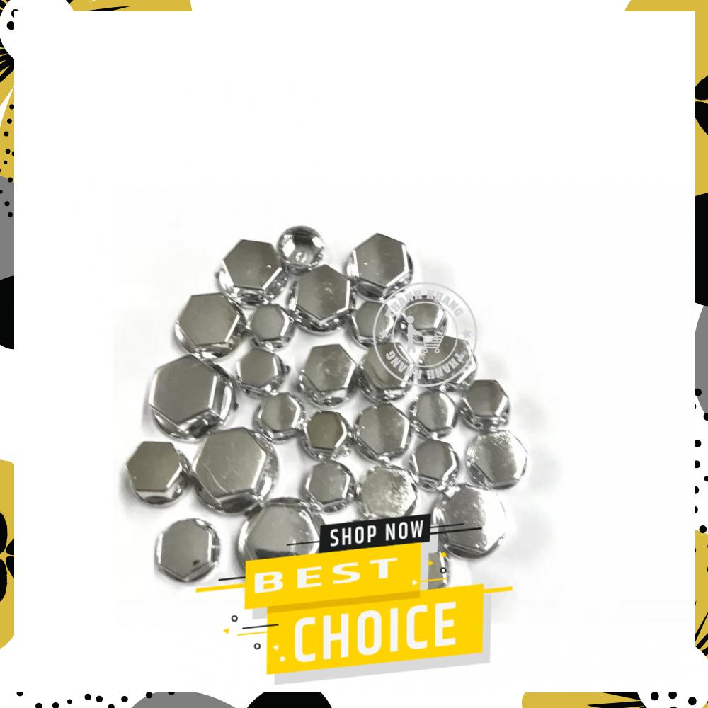 [HCM]chụp ốc trang trí xe máy (bộ 30 con) Thanh Khang màu bạc 006000427