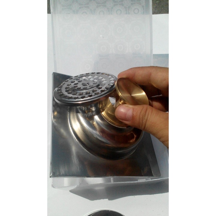 Phểu thu nước, thoát sàn, thoát nước, nắp cống, hố ga, lược rác dày 1mm inox 304