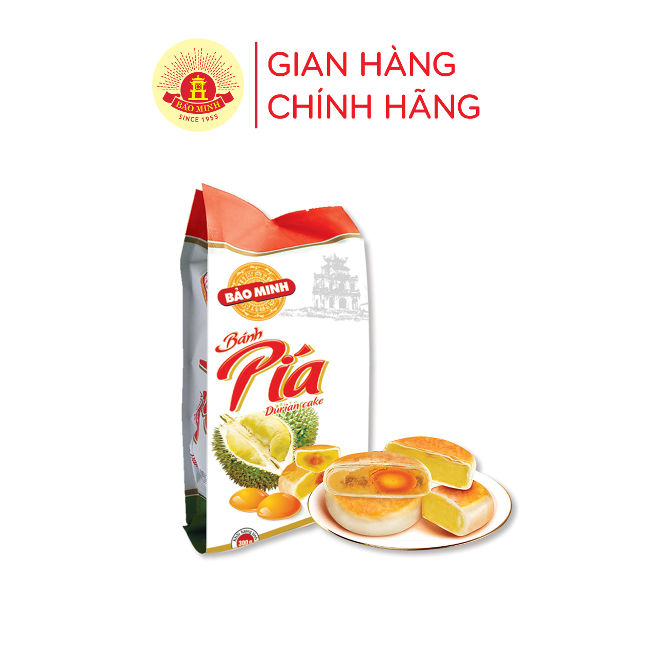 Combo 5 bánh Pía Trứng Bảo Minh 300g