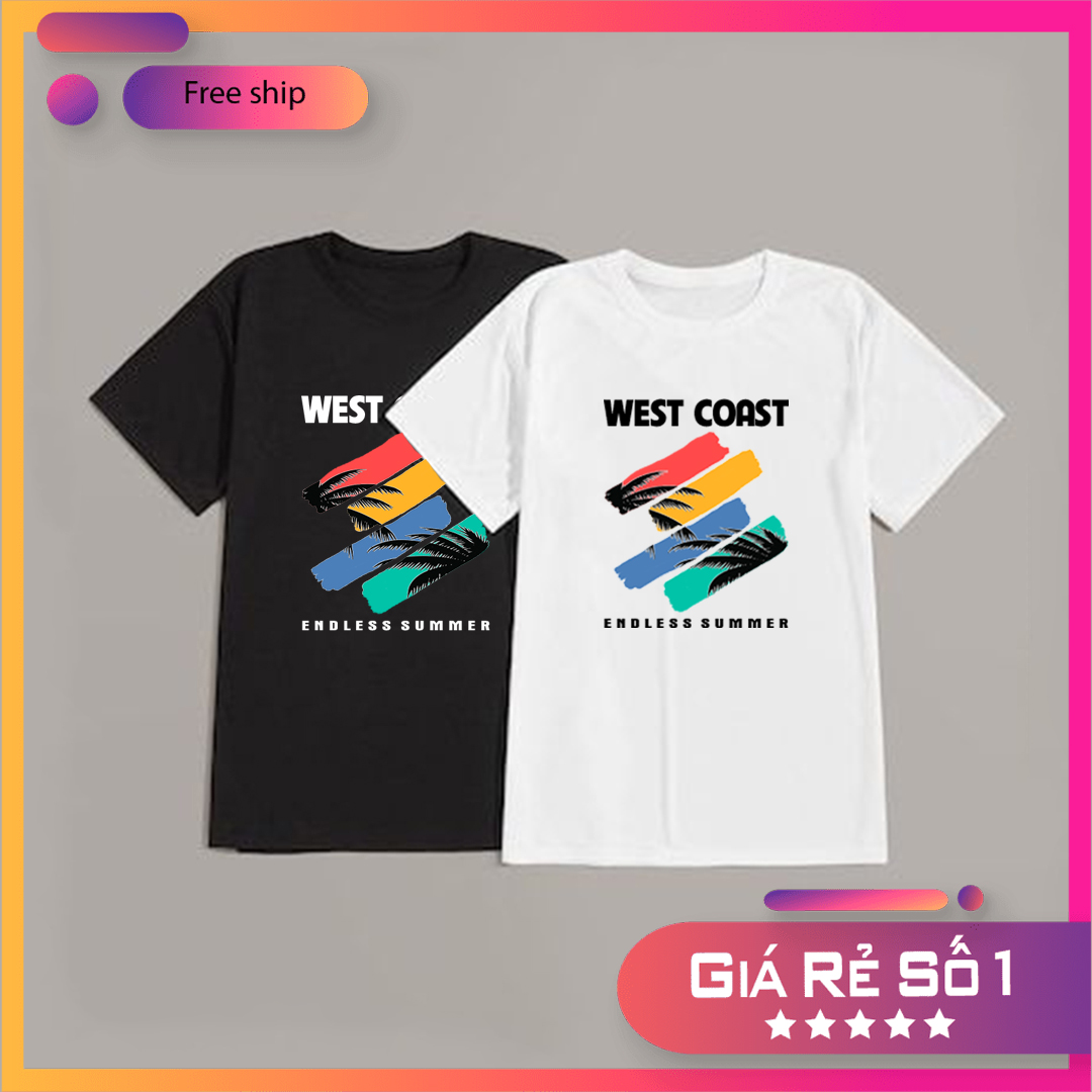 Áo thun west coast cotton 100% mềm mại thoáng mát co dãn bốn chiều