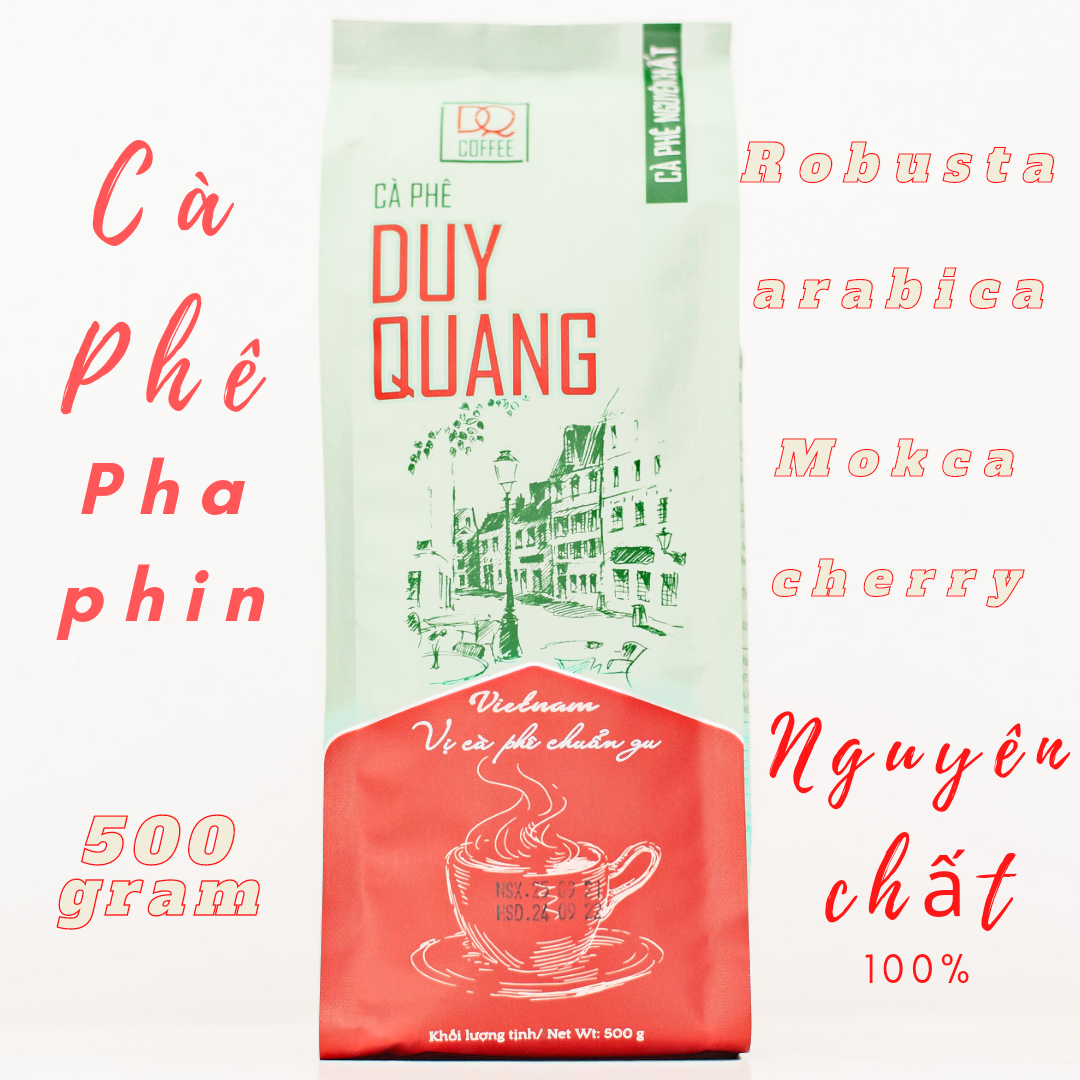 Cà phê rang xay nguyên chất 100% cà phê pha phin duy quang