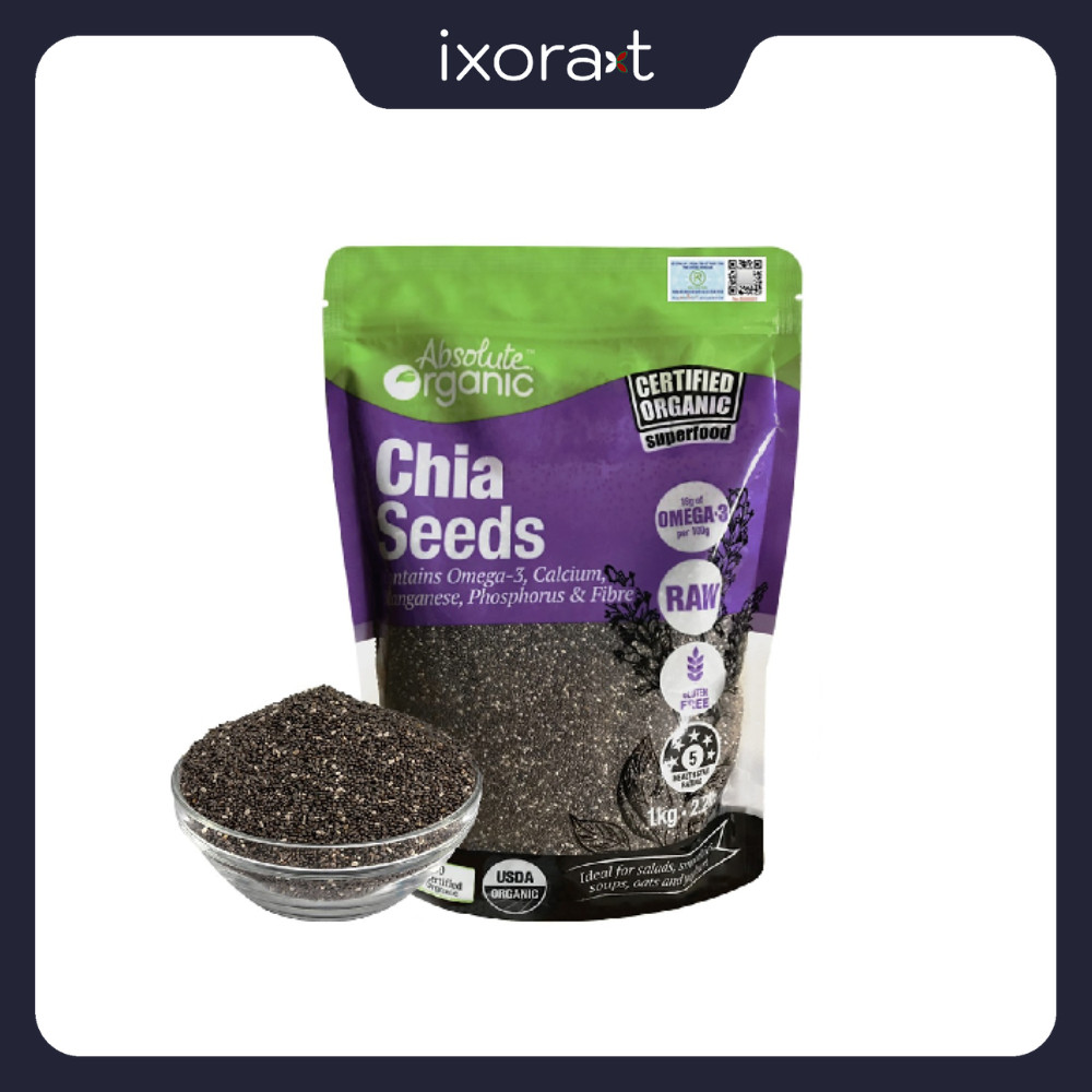 Hạt chia hữu cơ Absolute chuẩn Organic Úc 1kg