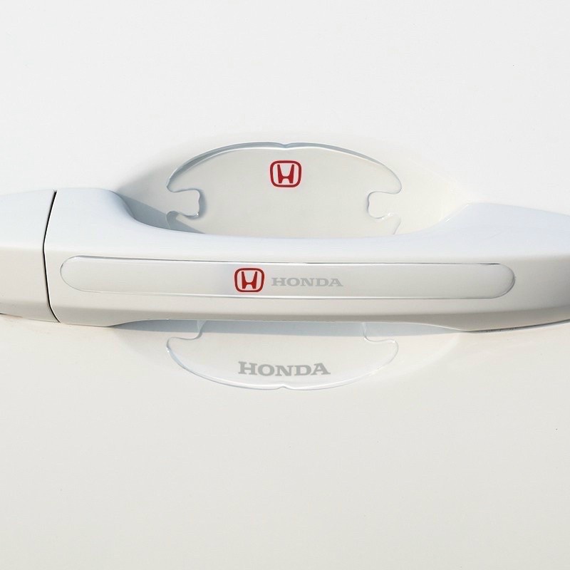 Bộ 10 Miếng Dán Silicon Chống Xước Hõm Cửa, Tay Nắm Cửa , Gương Ô Tô Xe Hơi Có Logo Hãng Xe Honda