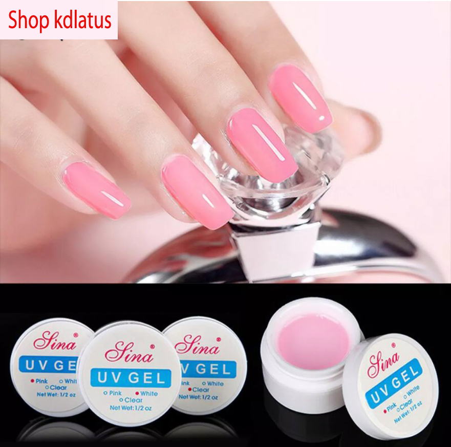 Gel đắp móng không nóng sina hộp to trang trí móng làm nail mi shop nailart