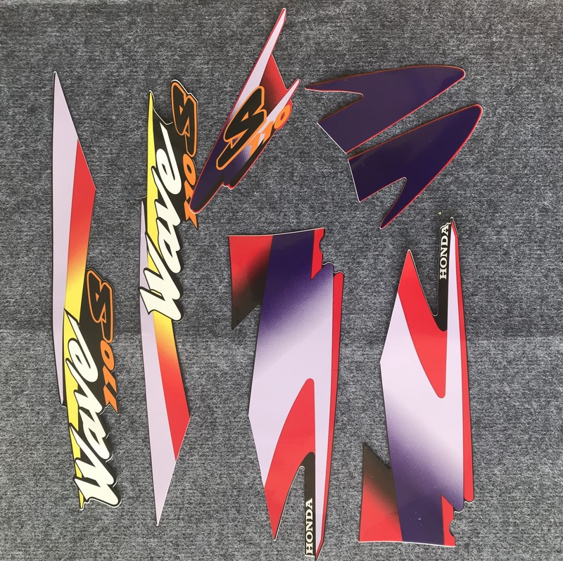 [CHUYÊN TEM] TEM DÁN XE WAVE 110S THÁI 3 LỚP CAO CẤP NHƯ ZIN (MÀU ĐỎ)