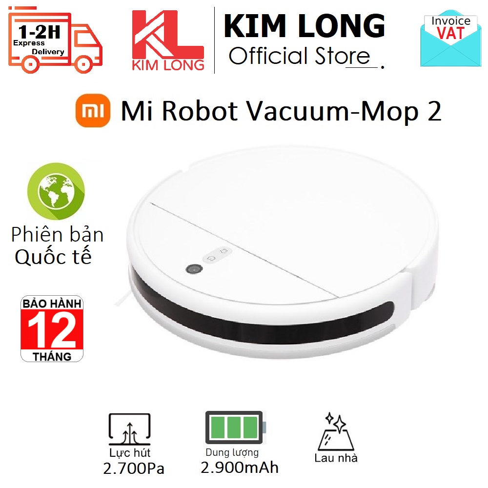 [Trả góp 0%]Robot hút bụi lau nhà Xiaomi Vacuum Mop 2 - Bản quốc tế - Bảo hành 12 tháng
