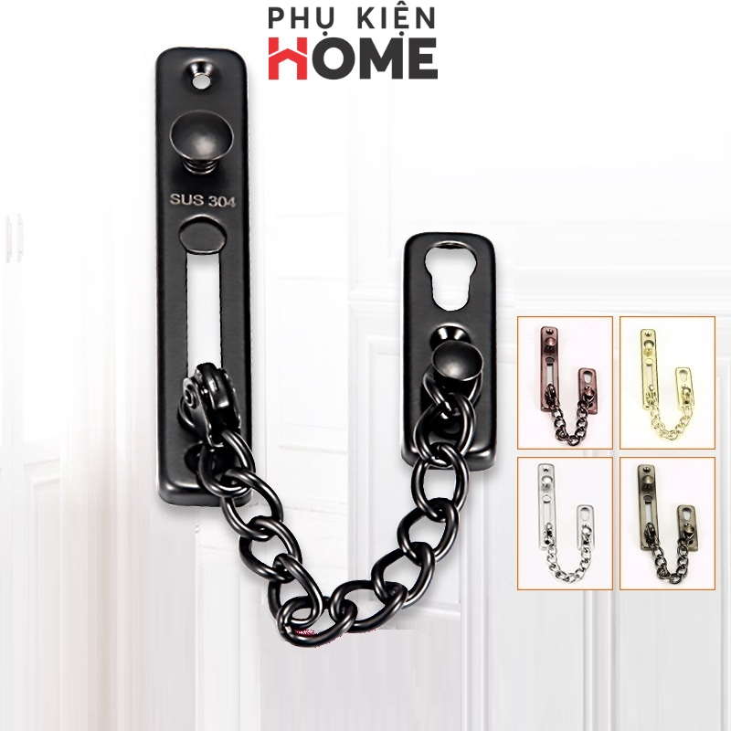 Dây Xích Inox Chốt Cửa An Toàn, Hạn Chế Đẩy Cửa, Đảm Bảo An Toàn, Chắc Chắn, Bảo Vệ Người Trong Gia Đình, Phù Hợp Với Mọi Loại Cửa. Phụ Kiện Home 3100