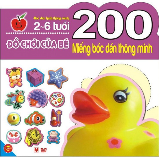Sách 200 Miếng Bóc Dán Thông Minh 2-6 Tuổi - Đồ Chơi Của Bé