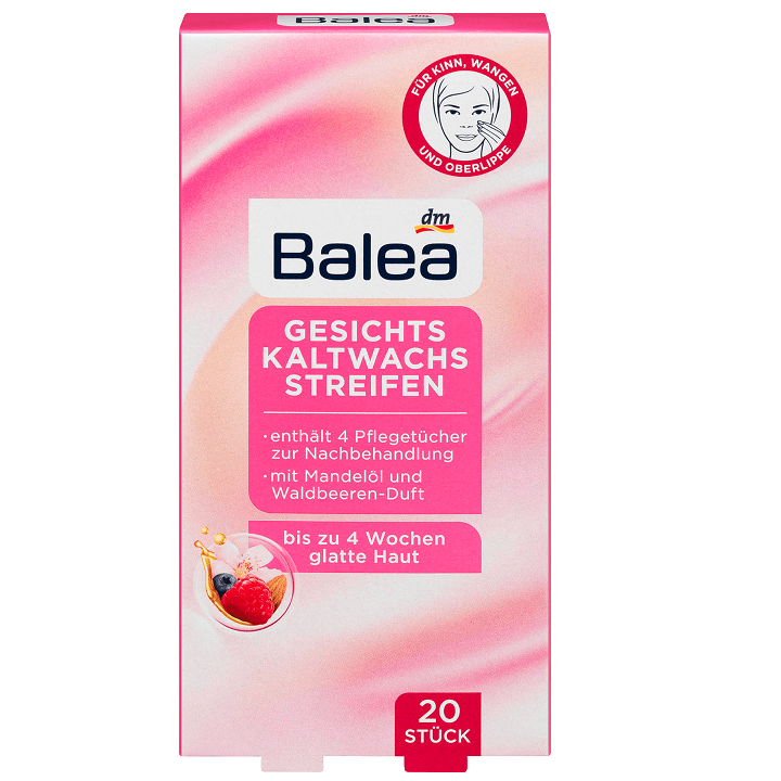 Dán tẩy lông vùng mặt Balea (20 miếng) - Đức