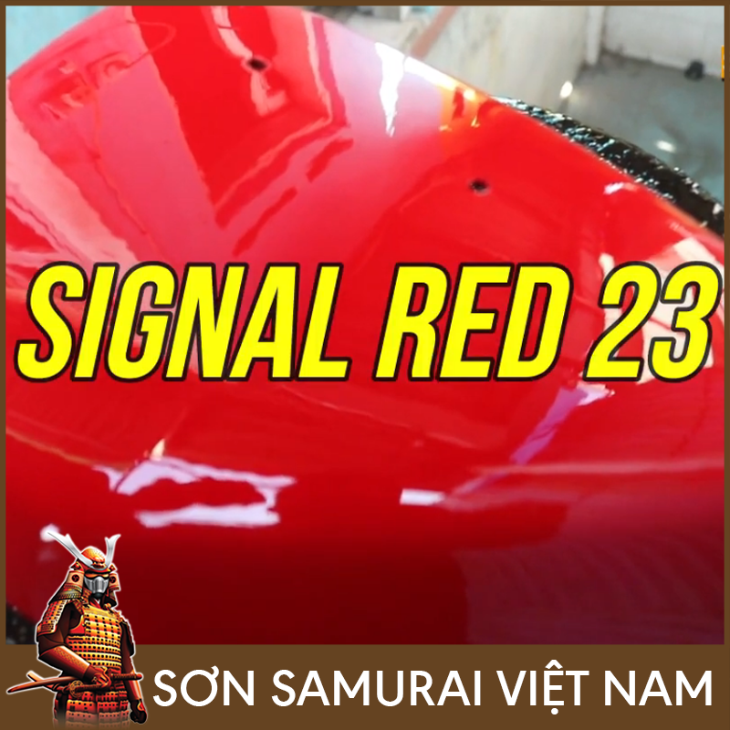 Chai sơn màu đỏ nổi bật 23