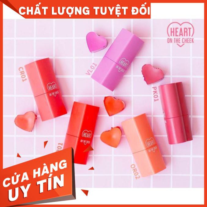 Kem trang điểm má hình trái tim Apieu heart on the cheek, sản phẩm tốt, chất lượng cao, cam kết hàng giống như hình, vui lòng inbox để shop tư vấn thêm