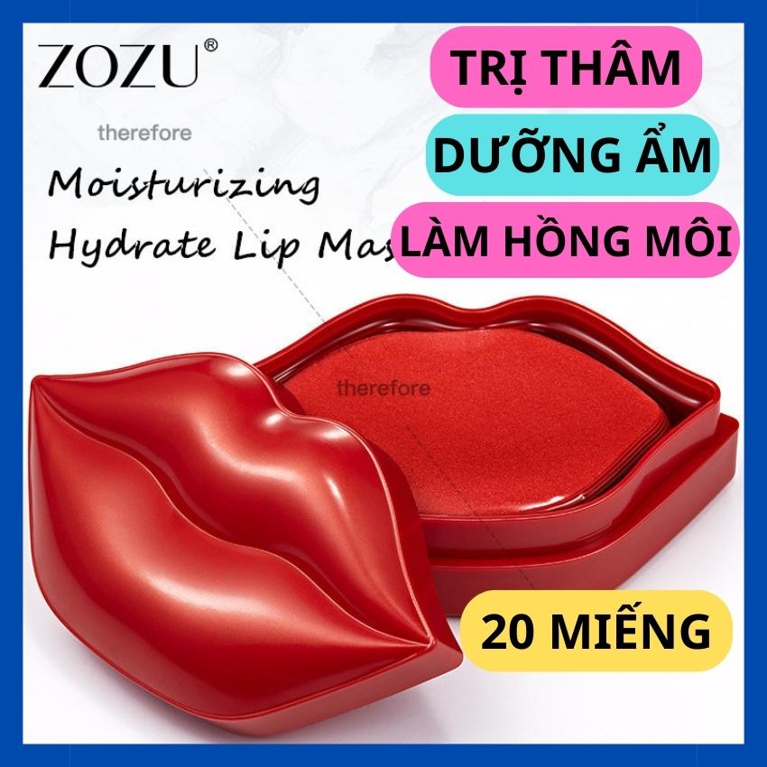 [HCM][ Hộp 20 miếng] Mặt Nạ Môi ZOZU Chiết Xuất Cherry Giúp Dưỡng Ẩm Giúp Môi Mịn Màng Căng Mọng Chống Nứt Nẻ Khô Môi Hiệu Quả