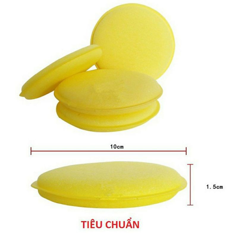 Mút xốp đánh bóng xe ô tô màu vàng