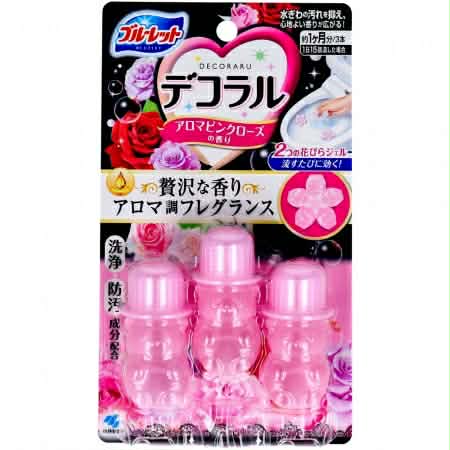 [HCM] SET 3 GEL CÁNH HƯƠNG HOA HỒNG DÁN BỒN CẦU DECORAL- VỆ SINH KHỬ MÙI TOILET - HÀNG NHẬT NỘI ĐỊA