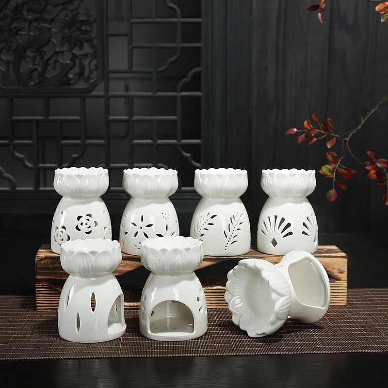 Đèn xông tinh dầu bát tràng, đèn xông tinh dầu bằng nến thơm - gốm sứ huấn hải