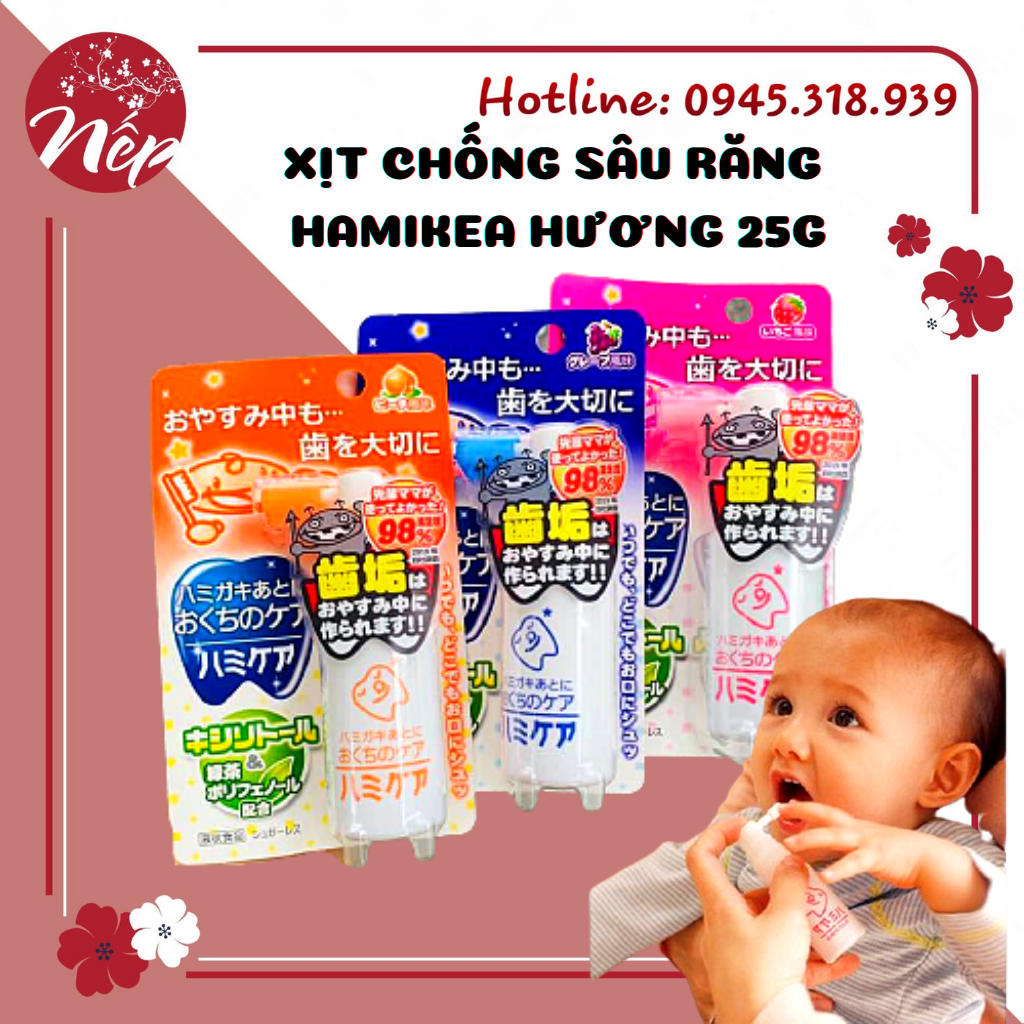 Xịt chống sâu răng hamikea hương 25g
