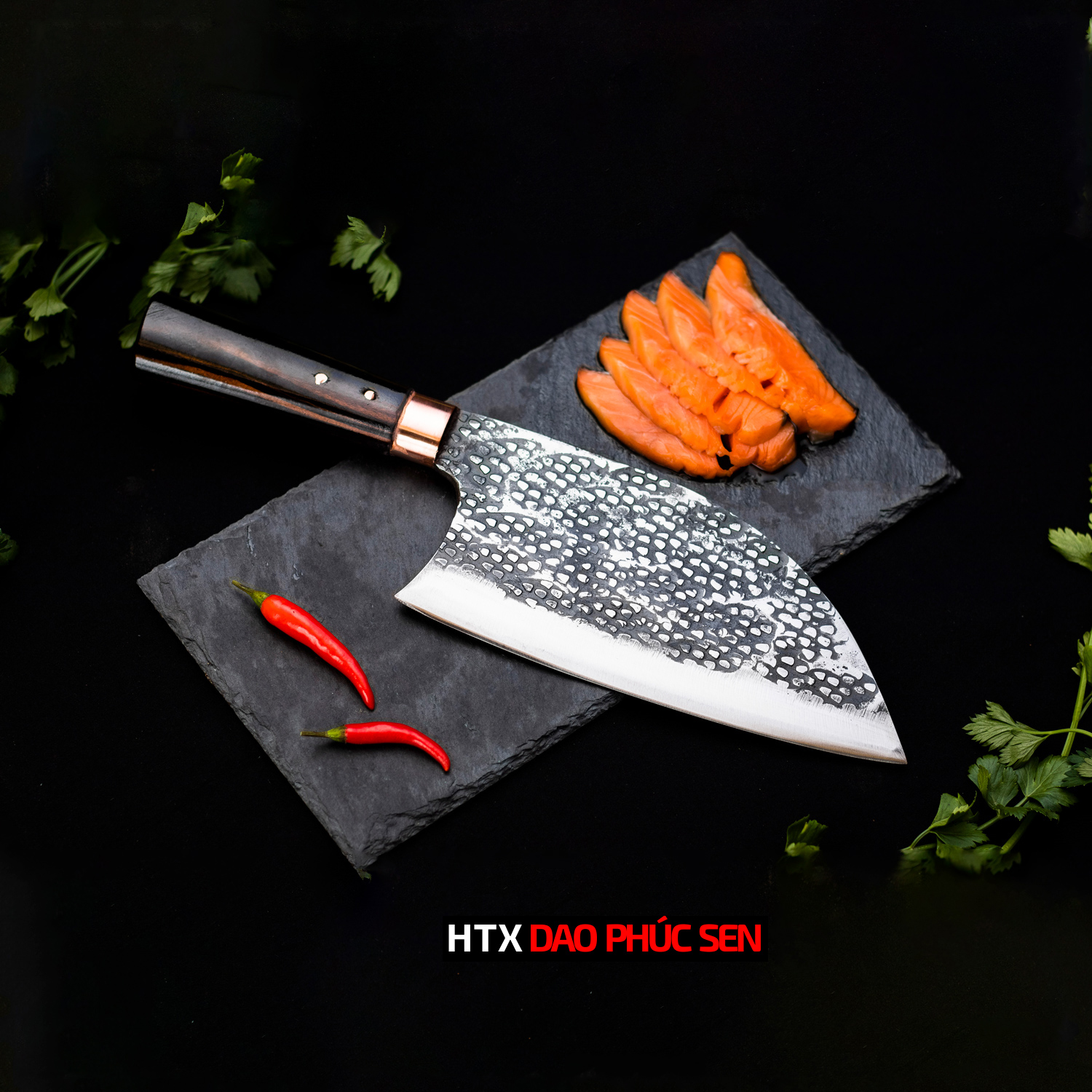 Dao chặt serbian cleaver knife phúc sen