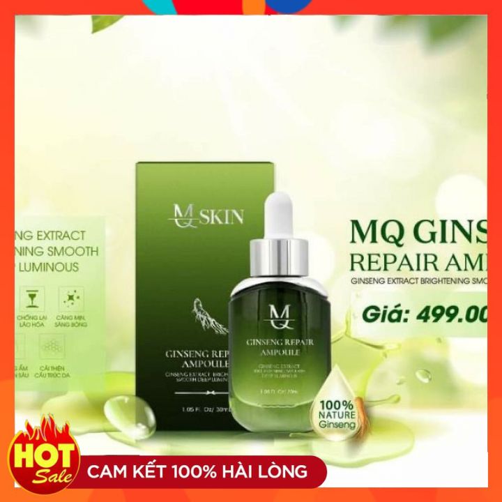 (CHÍNH HÃNG) Serum Căng Bóng Da Nhân Sâm MQSKIN, Huyết Thanh Nhân Sâm Tái Tạo Da tăng sinh collagen, tăng độ ẩm của da, tăng kết cấu của da, tăng giữ nước cho da