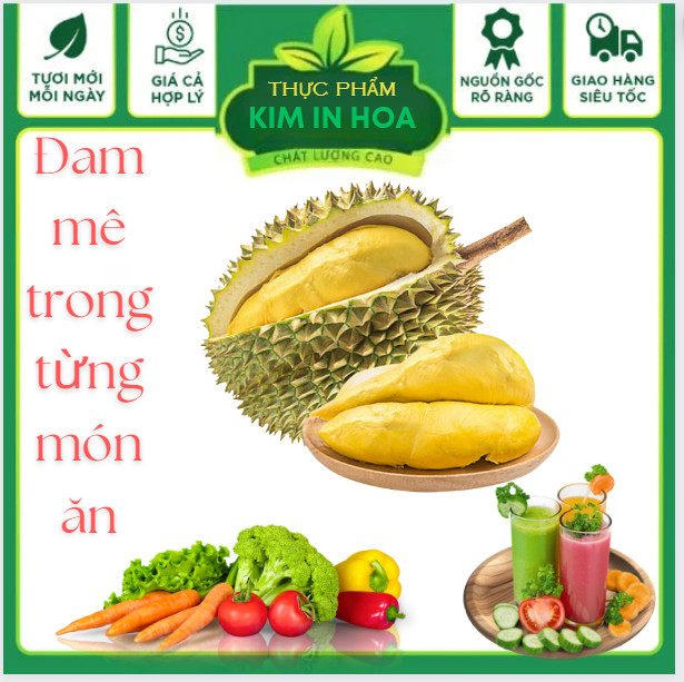 Sầu riêng chín tự nhiên thơm ngon cơm vàng dày