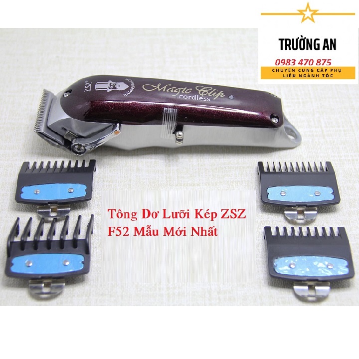 Tông Đơ Lưỡi Kép F52 Chuyên Fade Barber Mẫu Mới Nhất ZSZ Hair Clipper