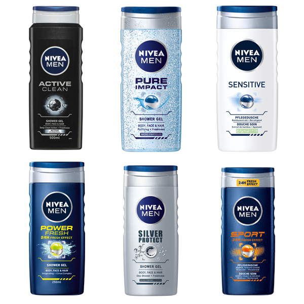 Sữa tắm gội rửa mặt toàn thân 3 in 1 Nivea cho nam của Úc - Dung tích: 500ml