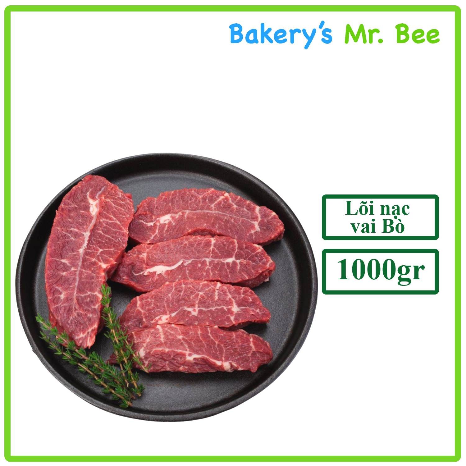 – lõi nạc vai bò mỹ beefsteak – 1kg