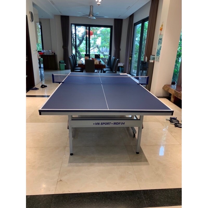 Bàn bóng bàn Vinasport dày 25mm MDF 04 chân trắng