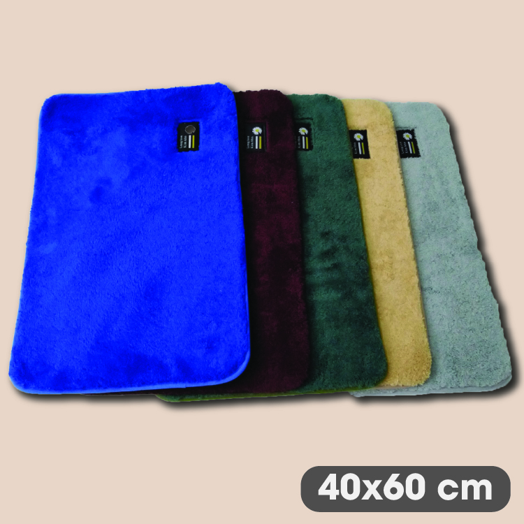 THẢM LEN ĐẾ PVC CHỐNG TRƯỢT,SIZE 40X60 CM, SIÊU MỊN,HÚT NƯỚC TỐT,RẤT NHIỀU MAU LỰA CHỌN