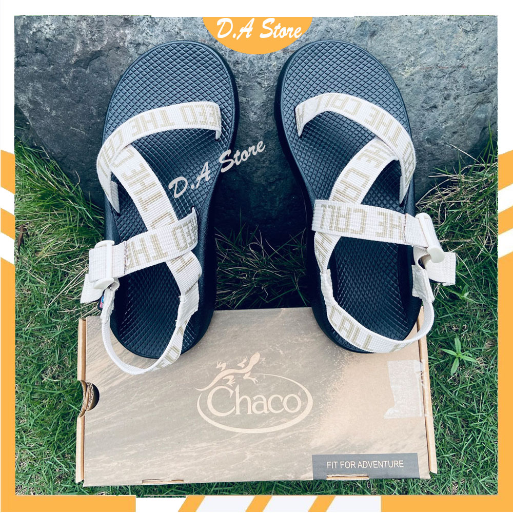Giày Dép Chaco mẫu DÂY CHỮ đế thường 35-43 D.A Store dép  xăng đan nam nữ bền bỉ, năng động, bao bền - 5