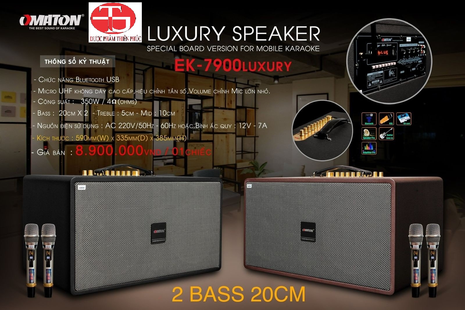 HCM] Loa karaoke xách tay Omaton EK-7900 luxury - Công Ty Thiên ...