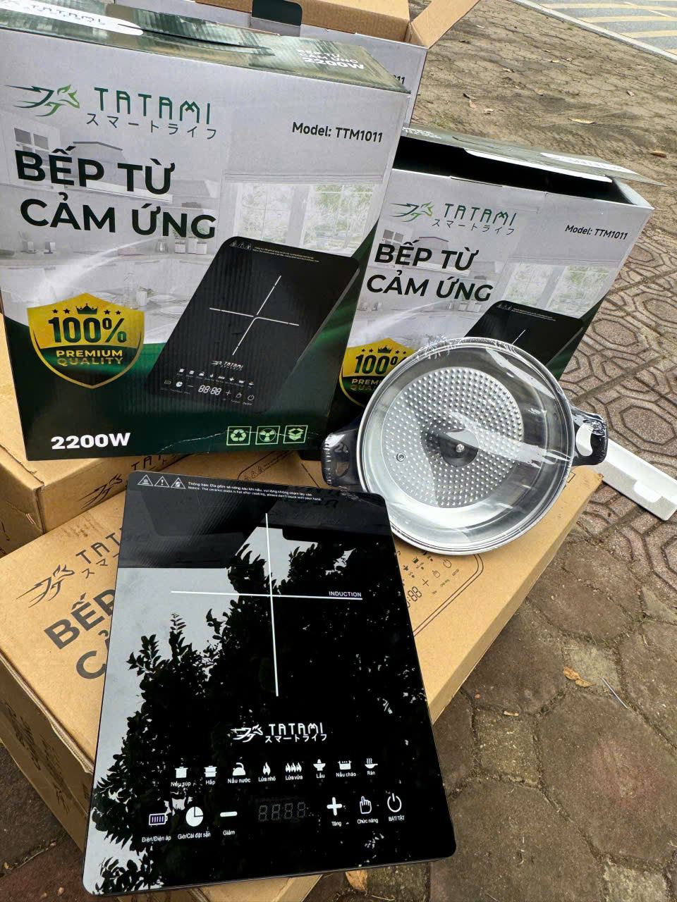 Bếp từ đơn cảm ứng Tatami TTM1011 công suất 2200w tặng kèm nồi