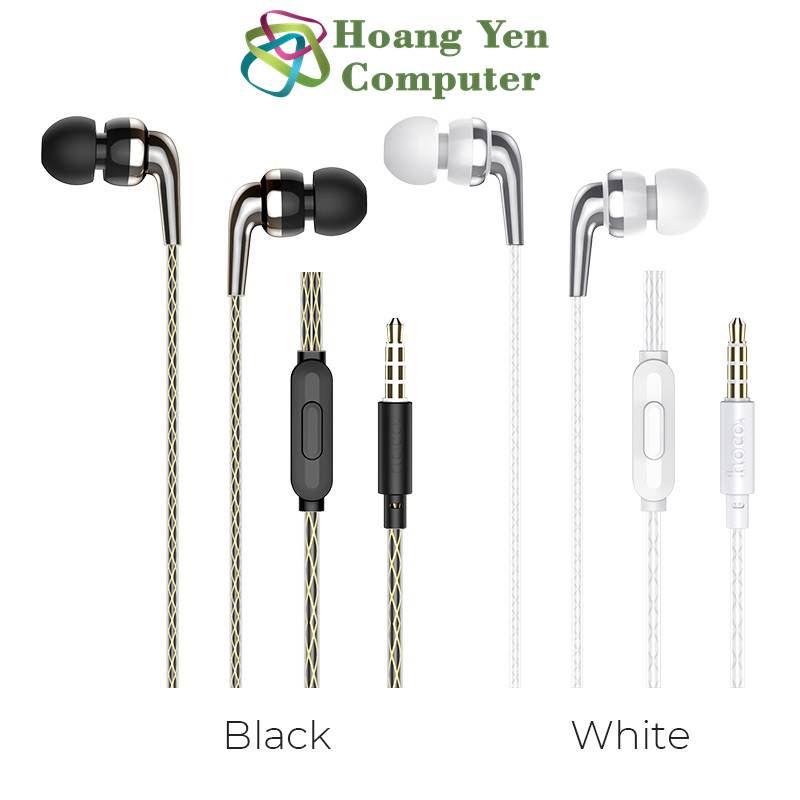 Tai nghe nhét tai hoco m71 âm thanh stereo tích hợp micro đàm thoại - bảo hành 3 tháng - hoàng yến computer