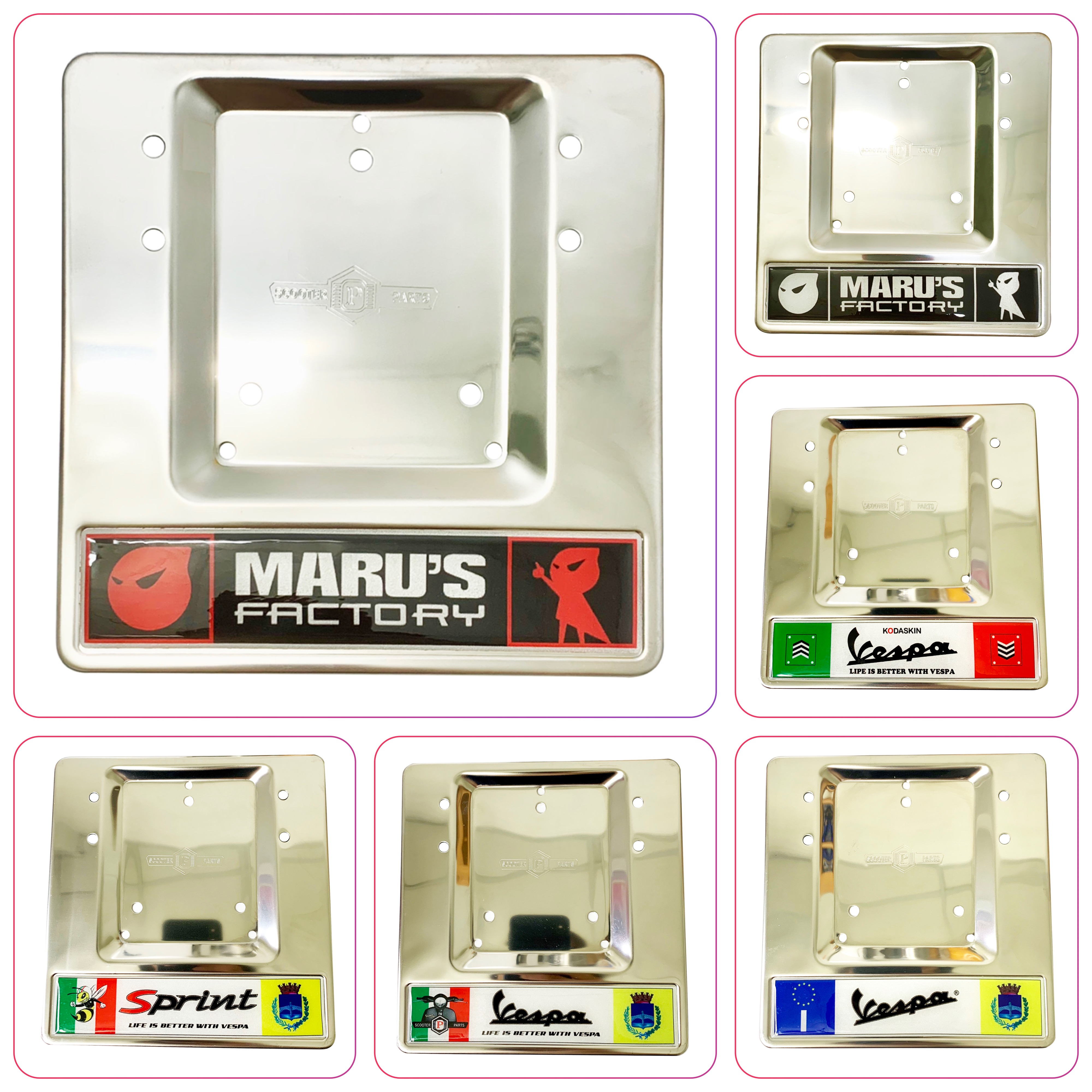 Đế biển số Vespa