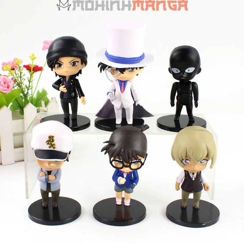 CÓ QUÀ Combo 6 nhân vật Kaito Kid Conan Amuro Tooru Shuichi Akai Hanzawa Hattori Heij cao 12cm Thám tử lừng danh