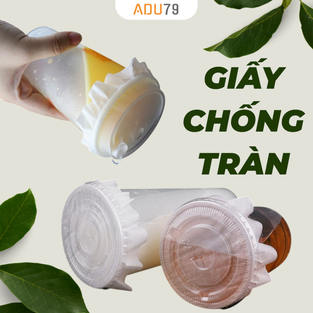 Giấy Chống Tràn (500 tờ) Loại 12cm Cho Đồ Uống Mang Đi, Giấy Nến Chống Tràn Nước Cho Ly Cafe, Trà Sữa Take Away