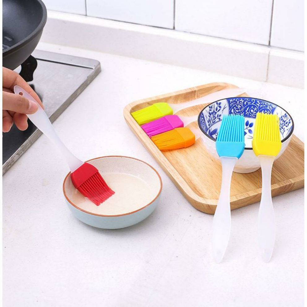 Combo 2 cọ chổi silicon phết bơ dầu, quét mặt bánh
