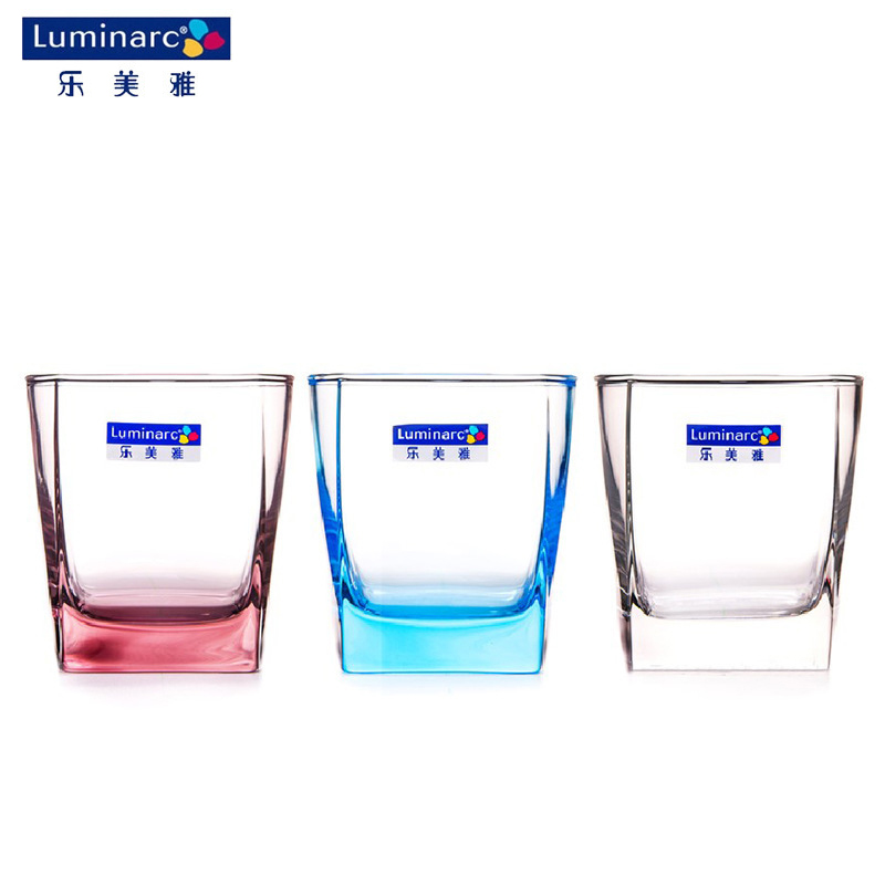 Bộ 6 Cốc Thủy Tinh Uống Nước Đẹp Phòng Khách Thân Vuông Luminarc Dung Tích 300ml