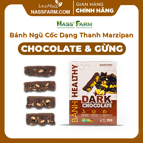 Ngũ cốc dạng thanh Marzipan Chocolate Maier & Gừng dùng giảm cân, tập luyện thể thao