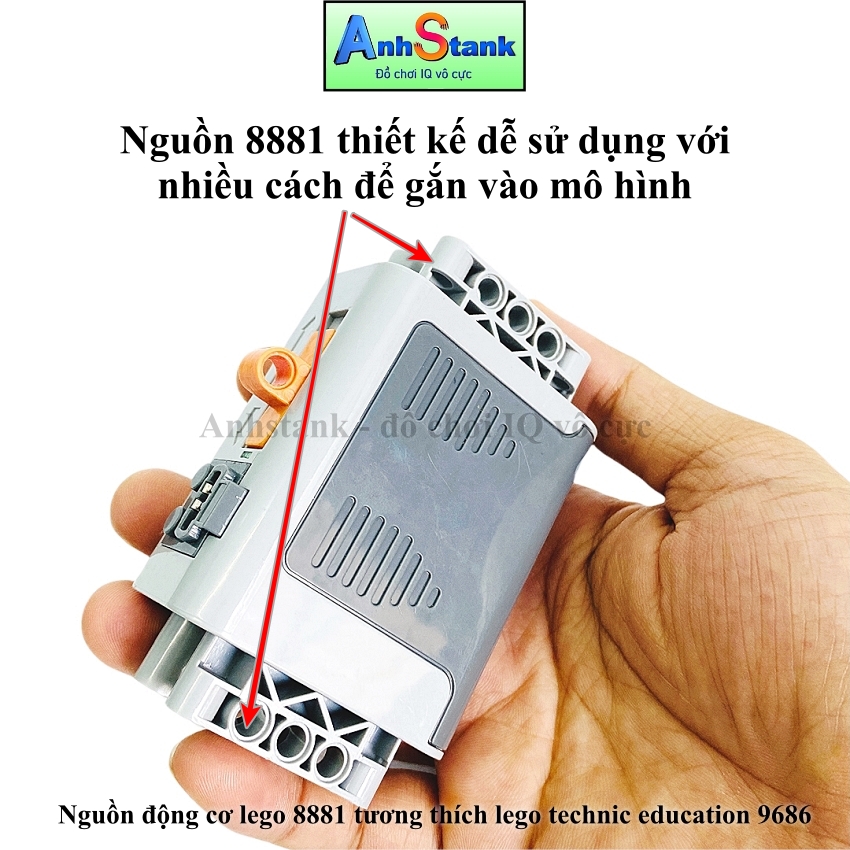 [Hoàn tiền 10%]Mô hình lắp ráp Động cơ Mô hình lắp ráp motor nguồn 8881 dùng cho  điều khiển từ xa 9686 technic education