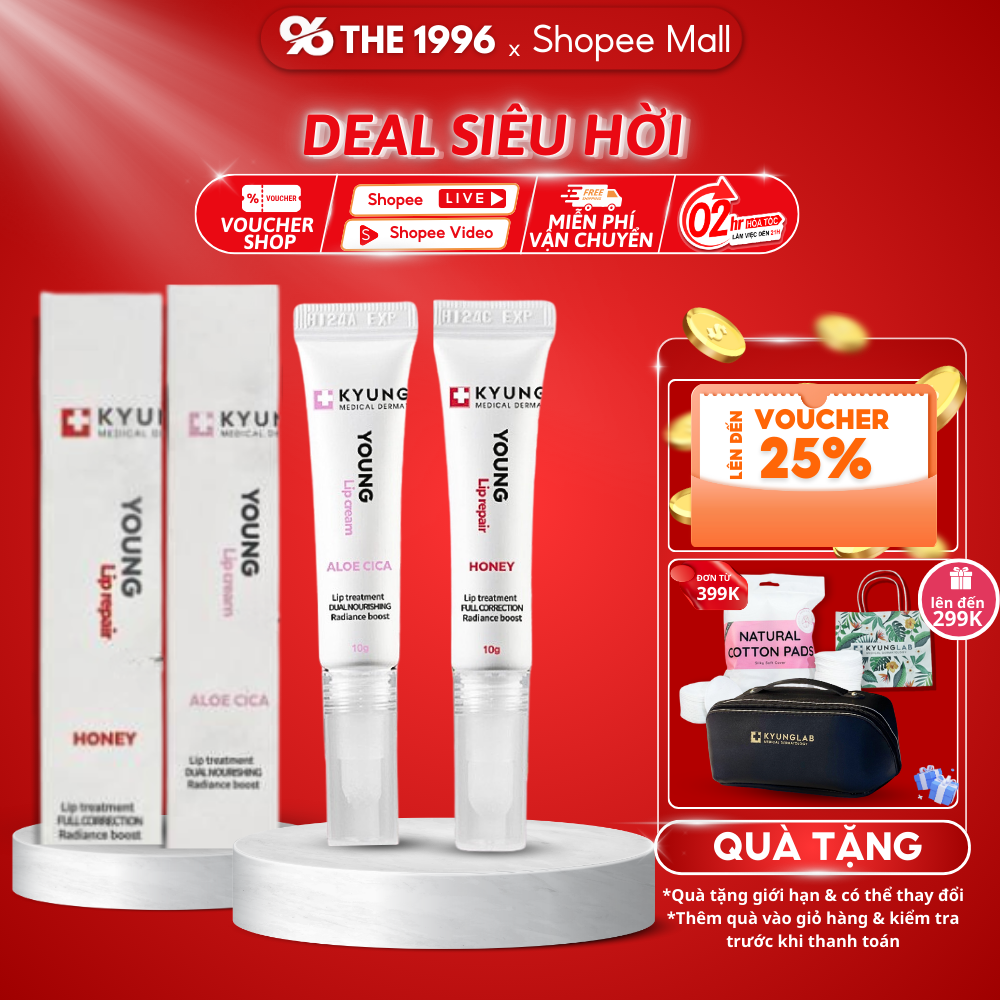 Son dưỡng KyungLab Young Lip dưỡng môi mềm mịn giảm thâm môi phục hồi môi nứt nẻ 10g