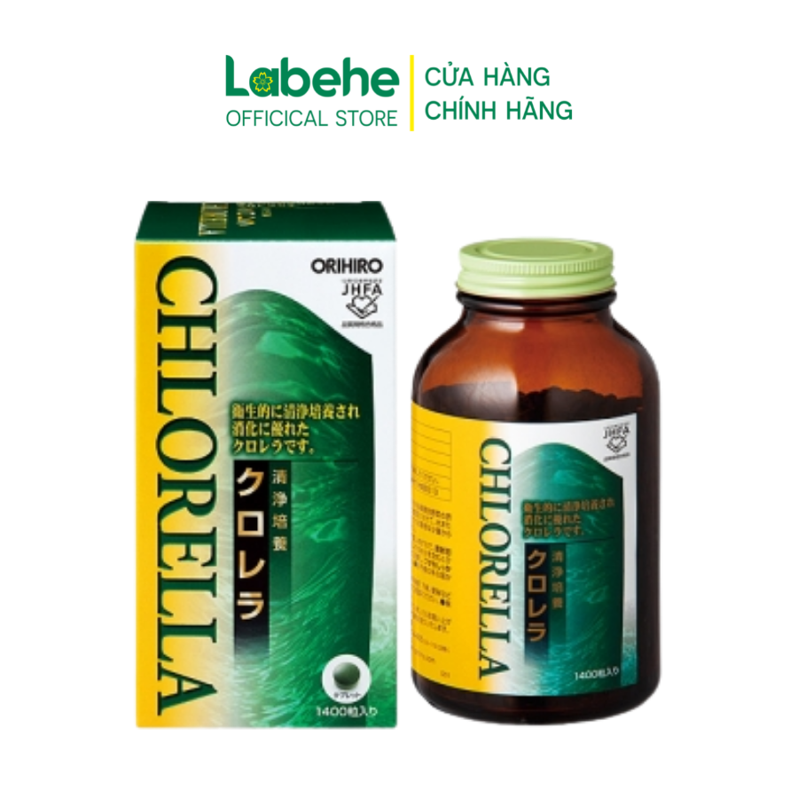 Viên Uống Tảo Lục Chlorella Orihiro 1400 Viên/Hộp Phòng Ngừa, Hỗ Trợ Điều Trị Các Bệnh Tim Mạch Hiệu Quả, Bổ Sung Vitamin, Khoáng Chất