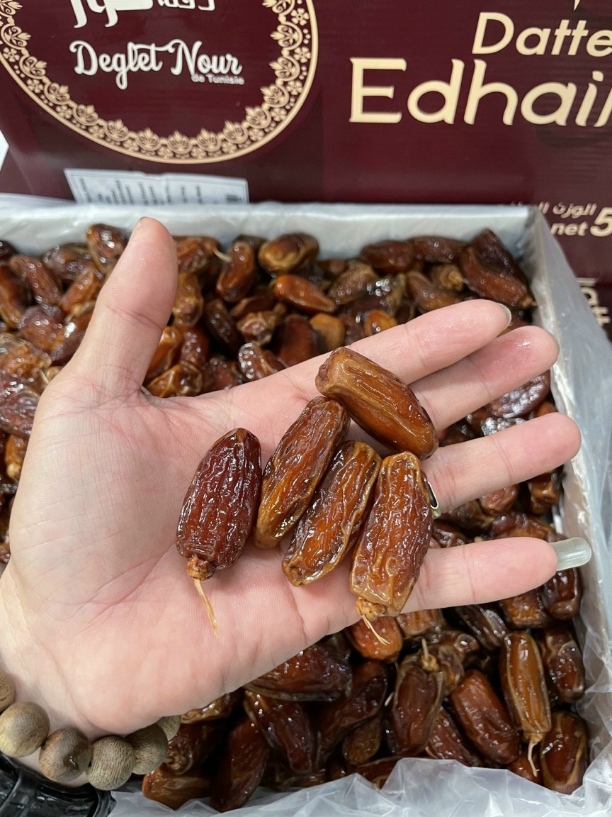 Chà Là Tunisia hàng mới về thùng TÍM 5kg date 2025