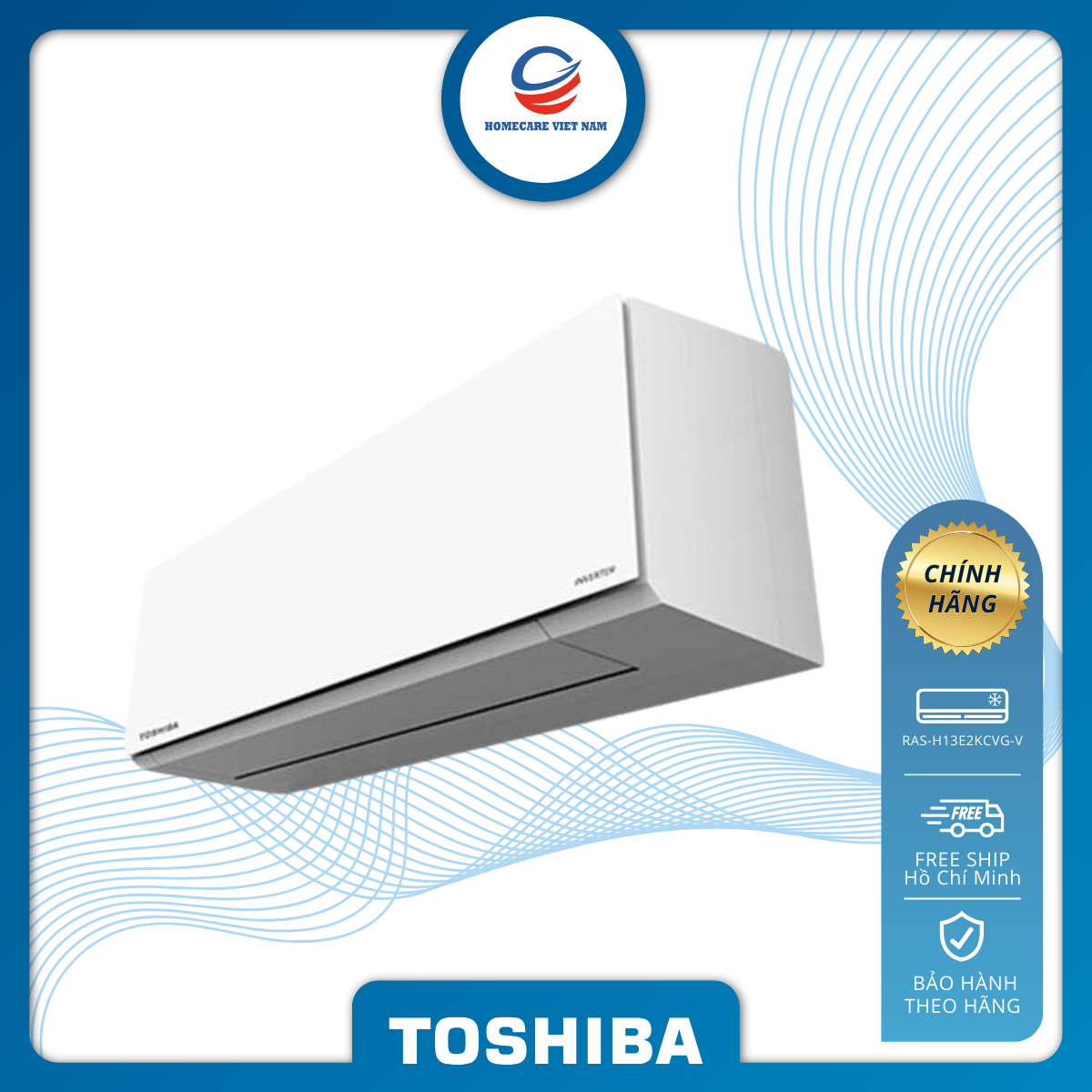 Máy lạnh Toshiba 1.5 HP RAS-H13E2KCVG-V