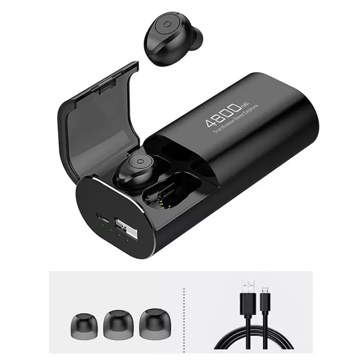 Tai nghe bluetooth S11 kiêm sạc dự phòng, tai nghe bluetooth S11 đốc sạc pin trâu kiêm sạc dự phòng 4800mah