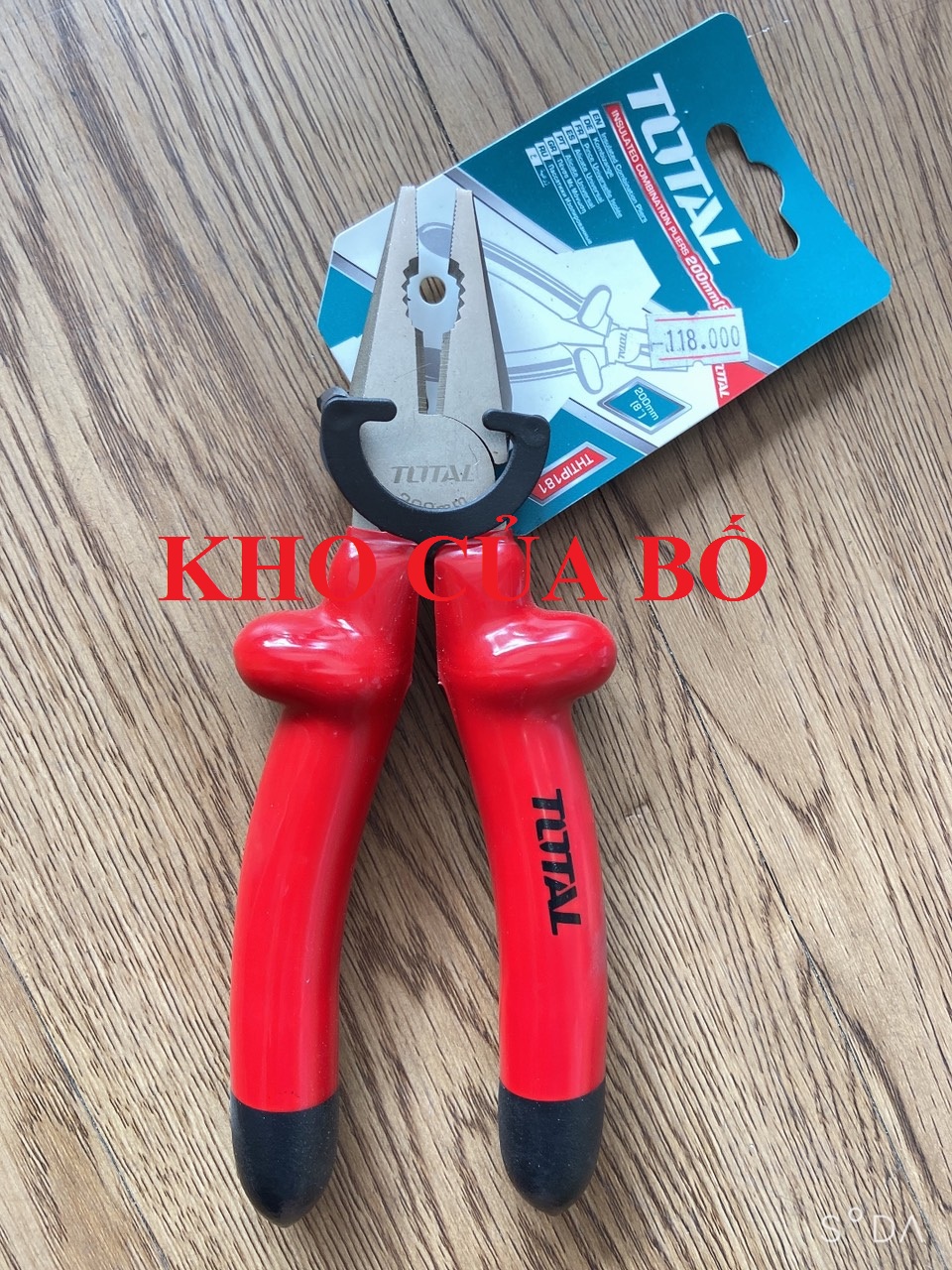 Kềm răng cách điện 8inch total thtip181