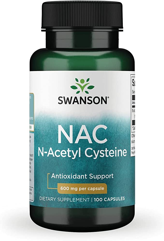 Swanson nac 600mg - viên uống giải độc gan, phục hồi, mát gan và chống oxy hóa 100 viên