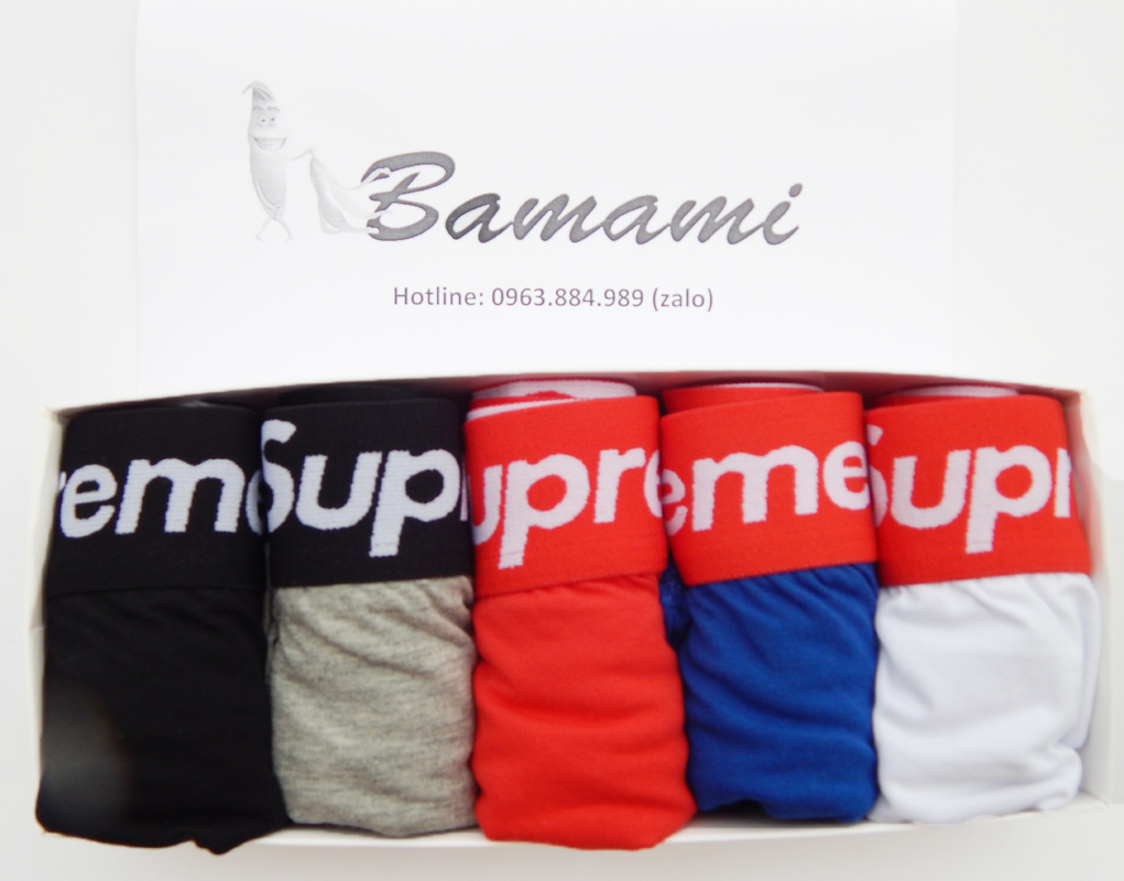 Hộp 5 quần boxer S.01  chất đẹp tuyệt vời, chất cotton cạp dệt, nhiều màu đẹp thoải mái cho anh em- giao hàng không tên