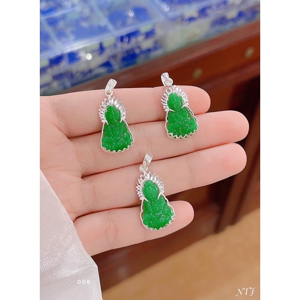 Mặt phật bọc bạc ta size nhỏ cho bé yêu