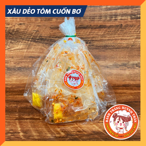 Xâu 10 bịch bánh tráng dẻo tôm cuốn bơ tuổi thơ